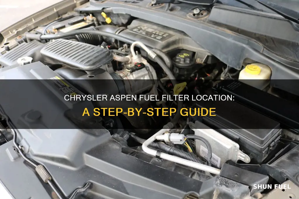where is the fuel filter on a 2008 chrysler aspen