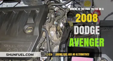 Dodge Avenger 2008: Fuel Filter Location and Access