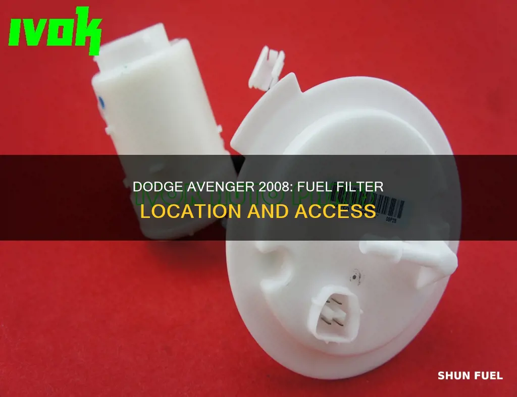 where is the fuel filter on a 2008 dodge avenger