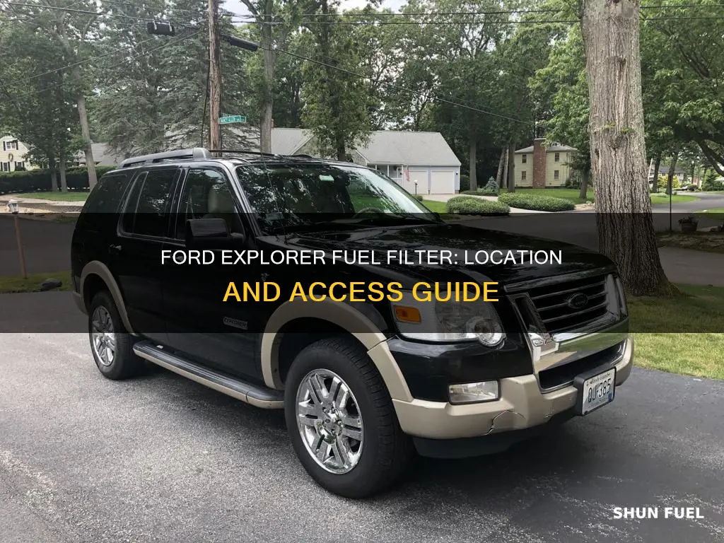 where is the fuel filter on a 2008 ford explorer