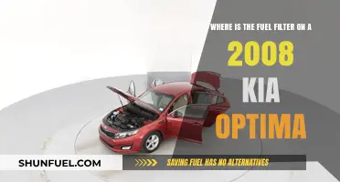 Kia Optima 2008: Fuel Filter Location and Access