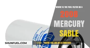 Locating the Fuel Filter on Your 2008 Mercury Sable