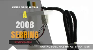 Sebring Fuel Filter: Where is it Located?