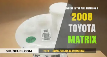 Toyota Matrix Fuel Filter: Location Guide