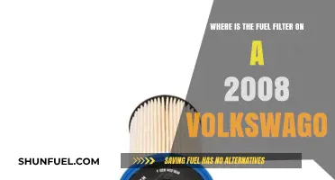 Fuel Filter Location in 2008 Volkswagon Models