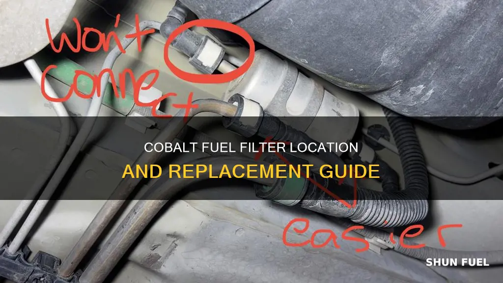 where is the fuel filter on a 2009 cobalt
