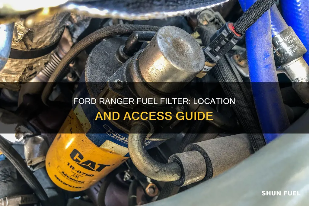 where is the fuel filter on a 2009 ford ranger