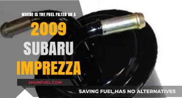Subaru Impreza 2009: Fuel Filter Location and Access