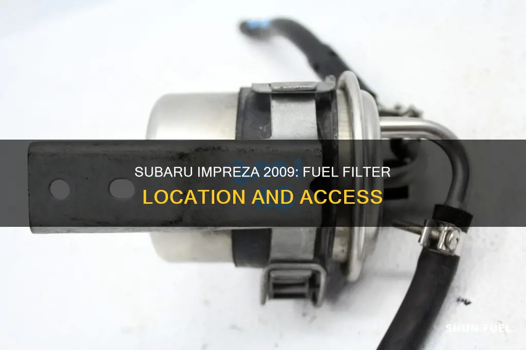 where is the fuel filter on a 2009 subaru imprezza