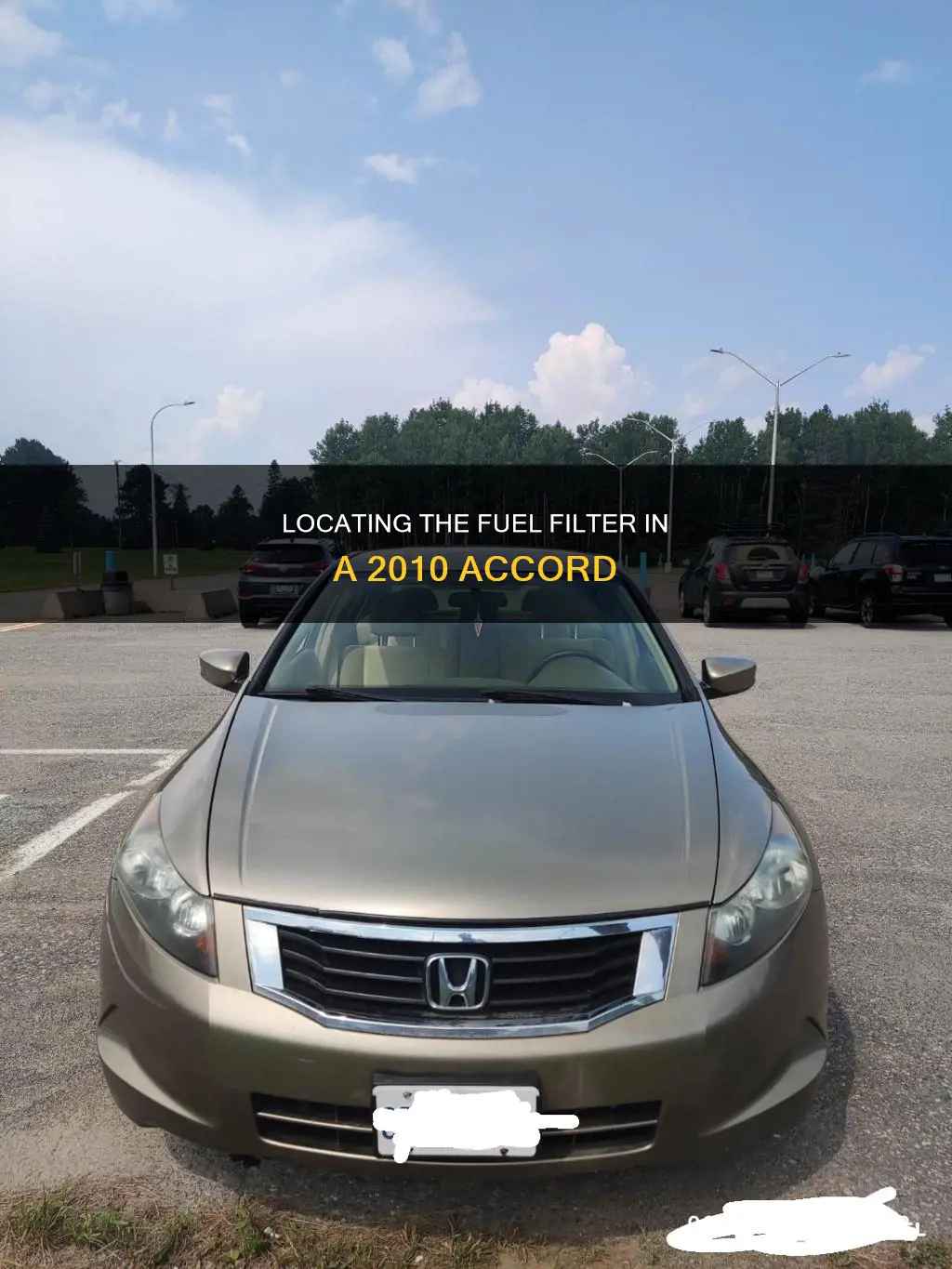 where is the fuel filter on a 2010 accord
