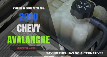 Chevy Avalanche Fuel Filter: Location and Access Guide