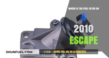 Locating the Fuel Filter in a 2010 Escape