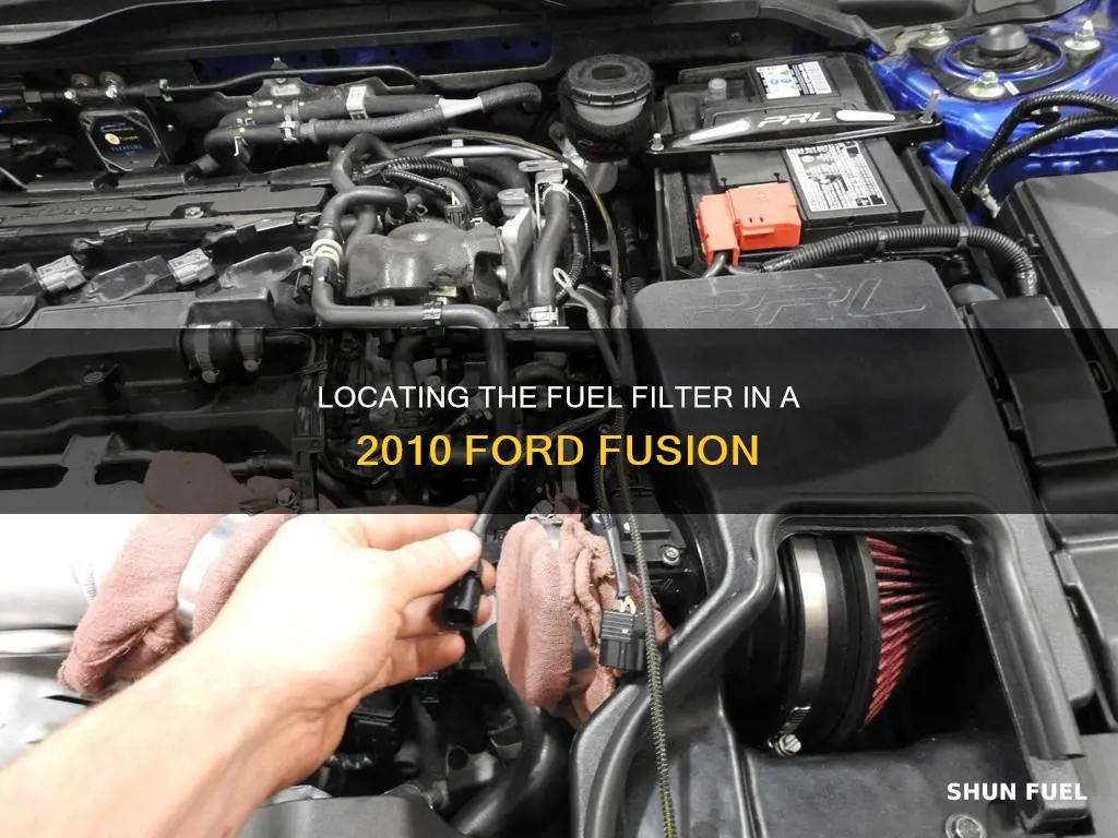 where is the fuel filter on a 2010 ford fusion