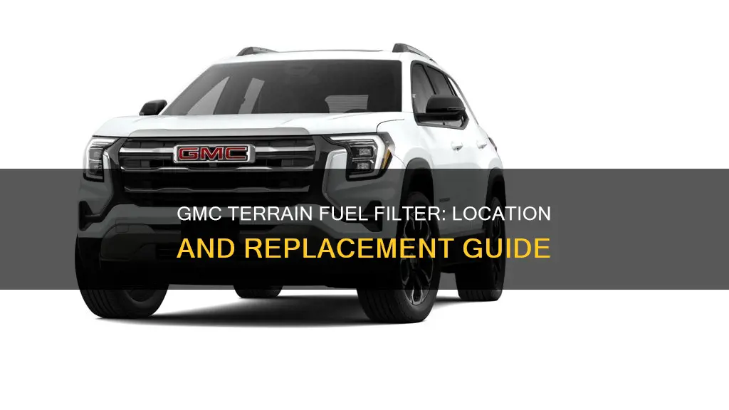 where is the fuel filter on a 2010 gmc terrain