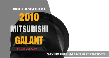 Locating the Fuel Filter in a 2010 Mitsubishi Galant
