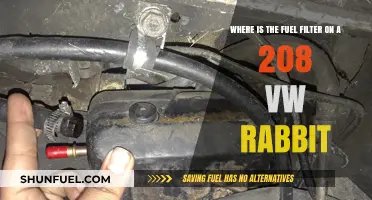 VW Rabbit 208: Fuel Filter Location Guide