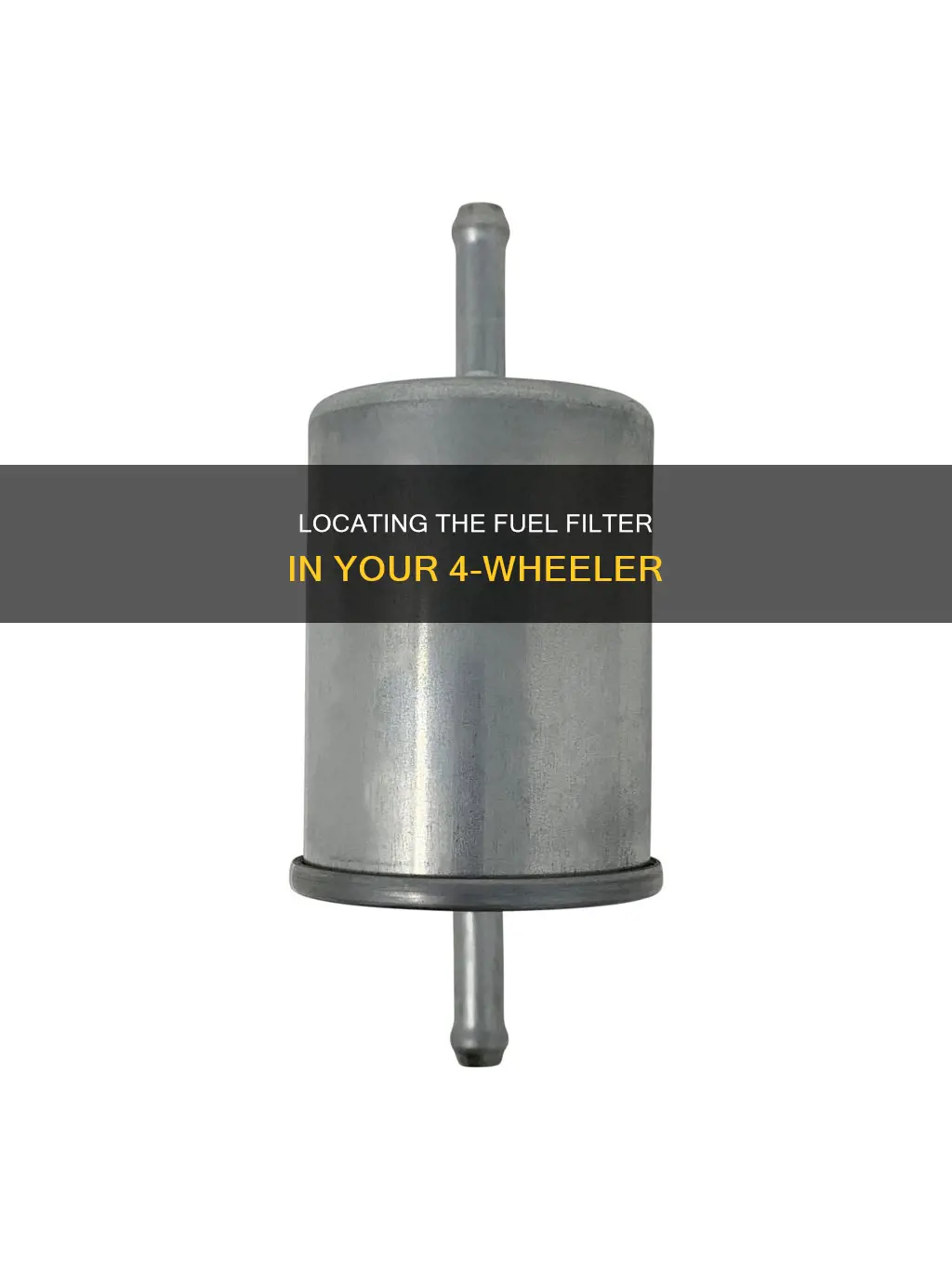 where is the fuel filter on a 4 wheeler