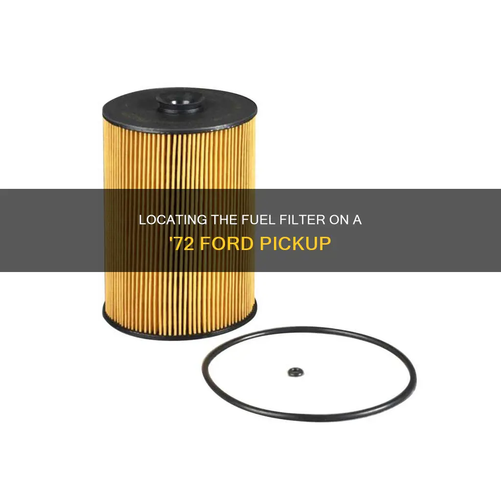 where is the fuel filter on a 72 ford pickup
