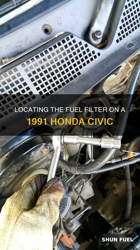 where is the fuel filter on a 91 honda civic