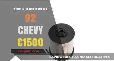 Finding the Fuel Filter: 92 Chevy C1500