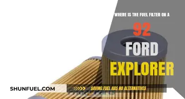 Ford Explorer Fuel Filter: Location and Access