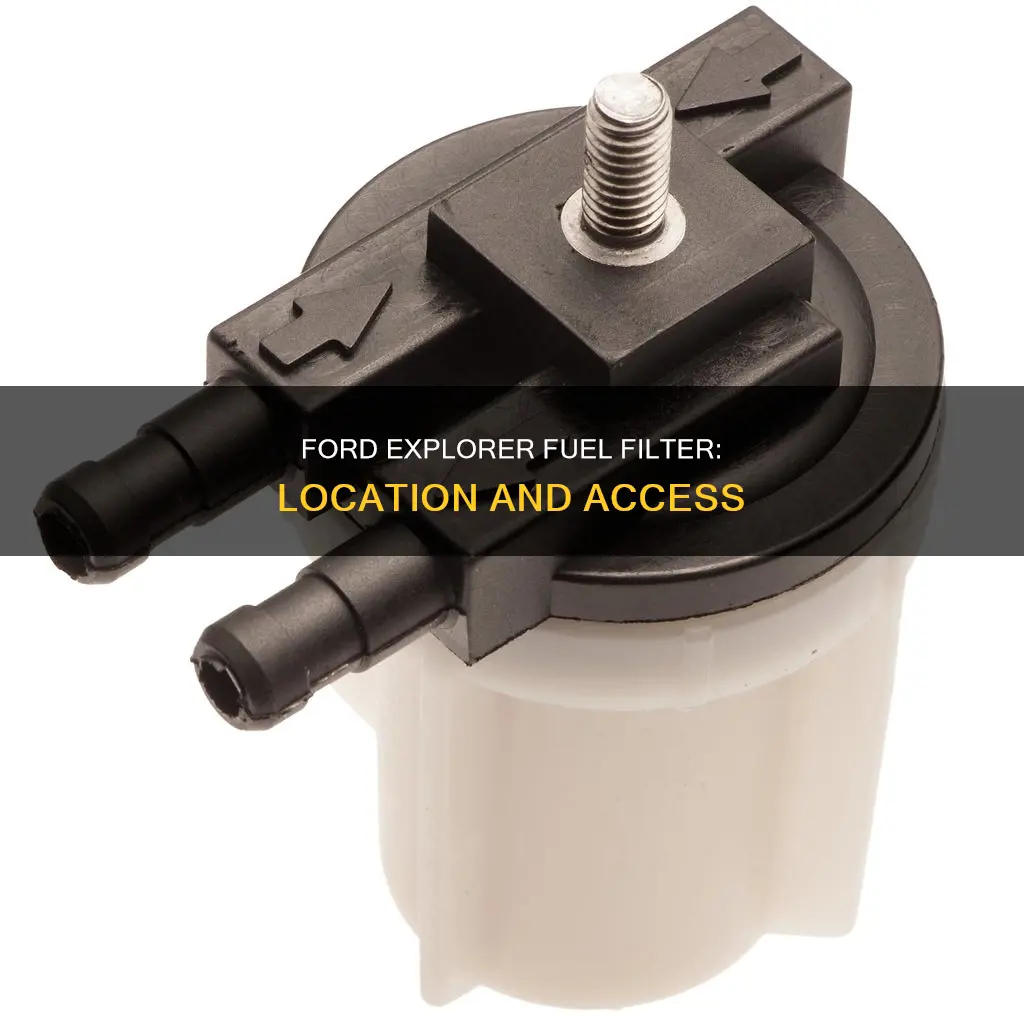 where is the fuel filter on a 92 ford explorer