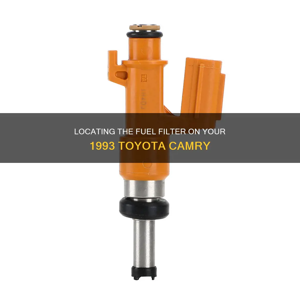 where is the fuel filter on a 93 toyota camry