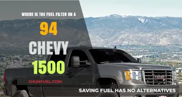 Locating the Fuel Filter: 1994 Chevy 1500 Truck