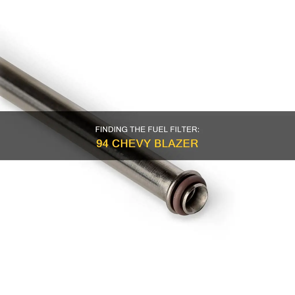 where is the fuel filter on a 94 chevy blazer
