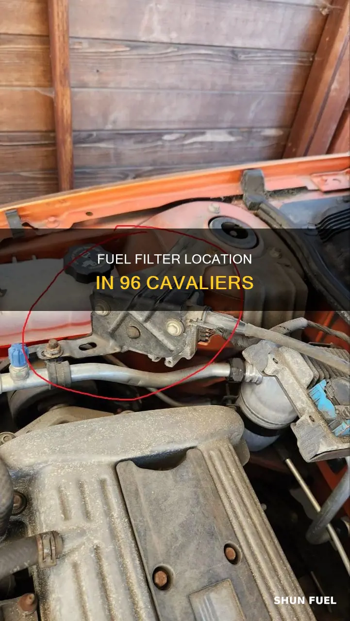 where is the fuel filter on a 96 cavalier