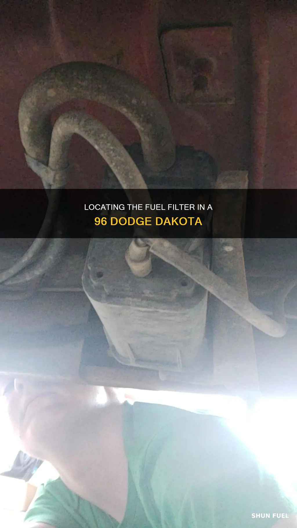 where is the fuel filter on a 96 dodge dakota