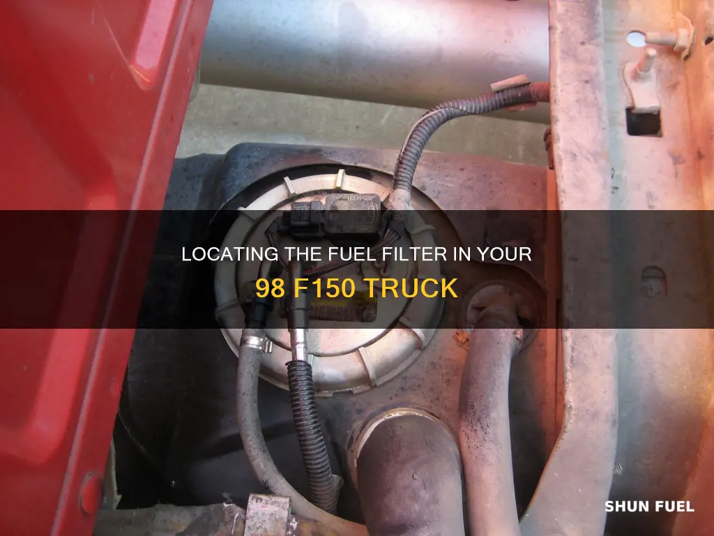 where is the fuel filter on a 98 f150