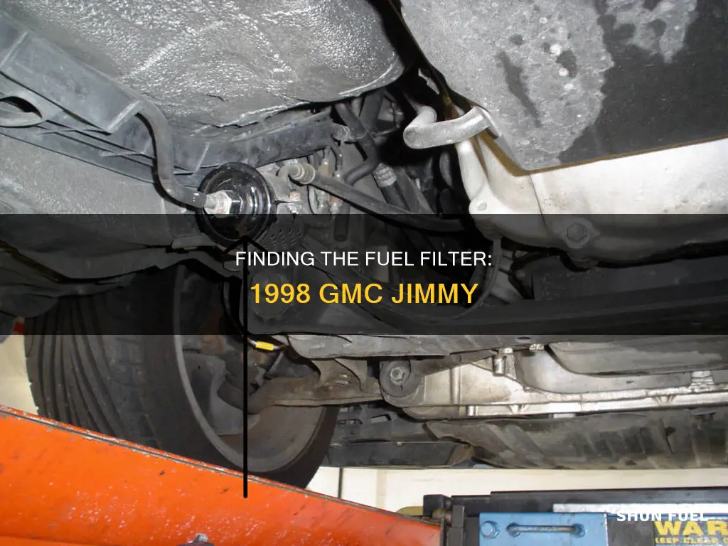 where is the fuel filter on a 98 gmc jimmy