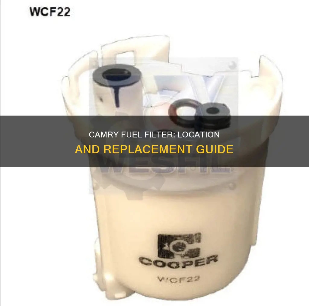 where is the fuel filter on a 99 camry