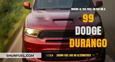 Locating the Fuel Filter on a 99 Dodge Durango