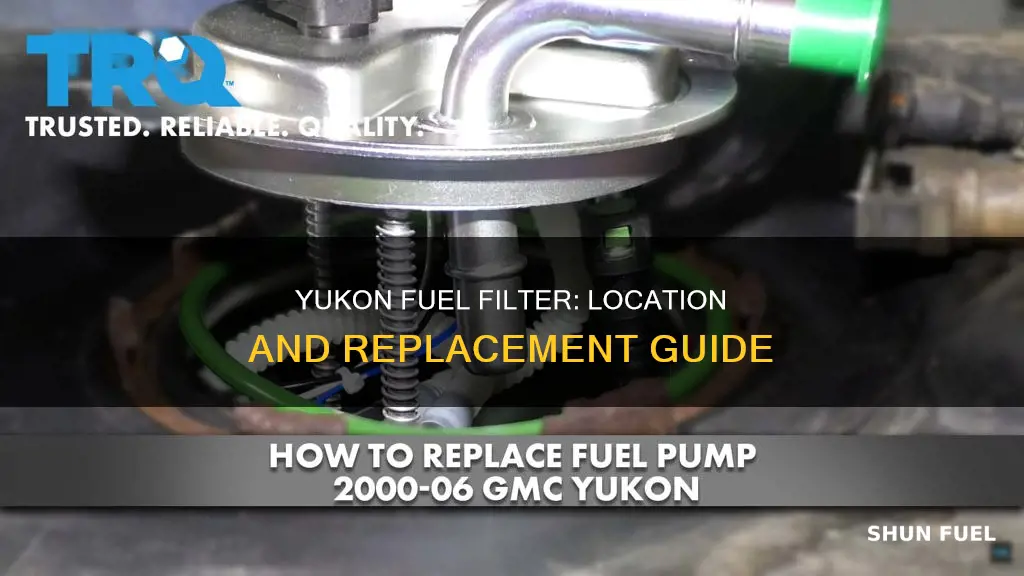 where is the fuel filter on a 99 gmc yukom