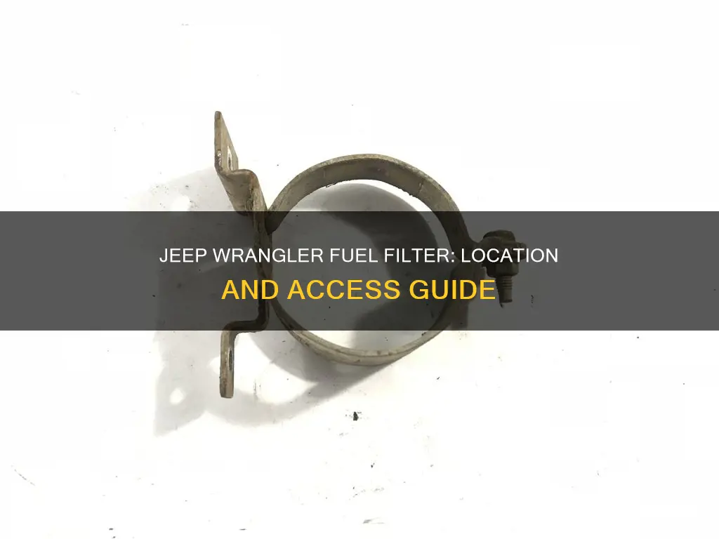 where is the fuel filter on a 99 jeep wrangler
