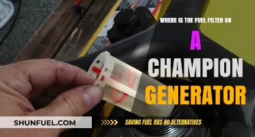 Champion Generators: Locating the Fuel Filter