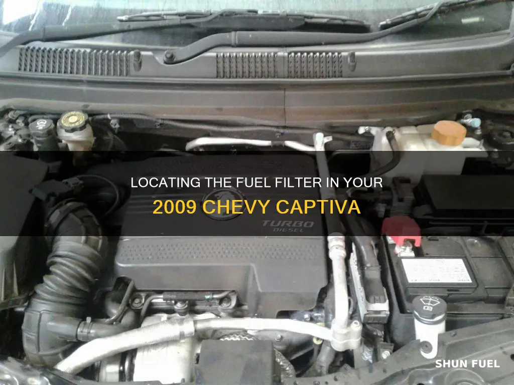 where is the fuel filter on a chevy captiva 2009