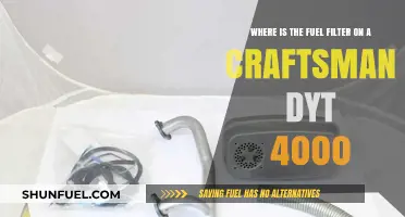 Craftsman DYT 4000: Fuel Filter Location and Access