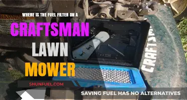 Craftsman Lawn Mower Fuel Filter Location Guide