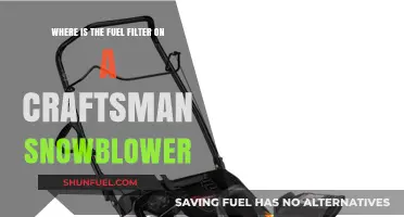 Craftsman Snowblower Fuel Filter Location Guide
