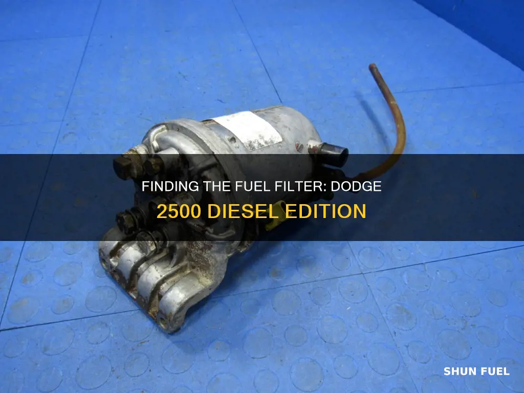 where is the fuel filter on a dodge 2500 diesel