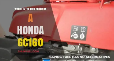 Locating the Fuel Filter in Your Honda GC160 Engine
