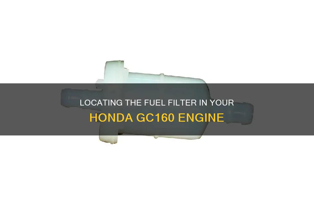 where is the fuel filter on a honda gc160