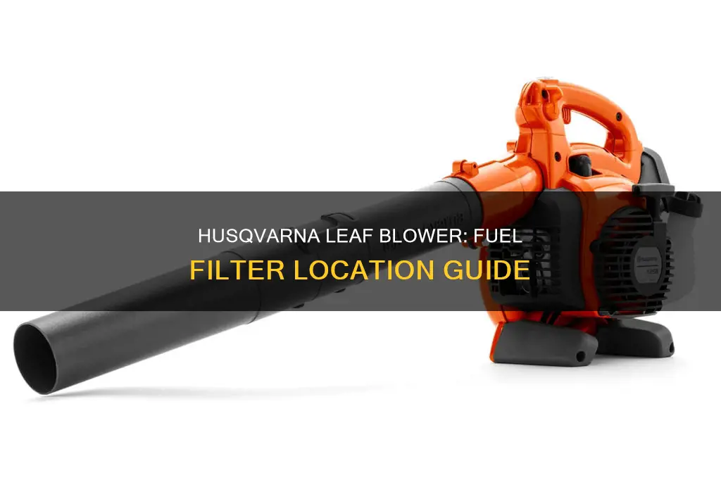 where is the fuel filter on a husqvarna leaf blower