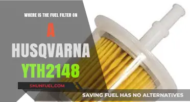 Husqvarna YTH2148: Fuel Filter Location and Access