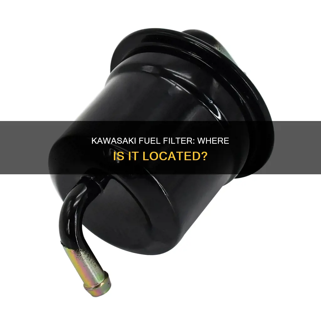where is the fuel filter on a kawasaki