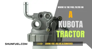 Locating the Fuel Filter on Your Kubota Tractor