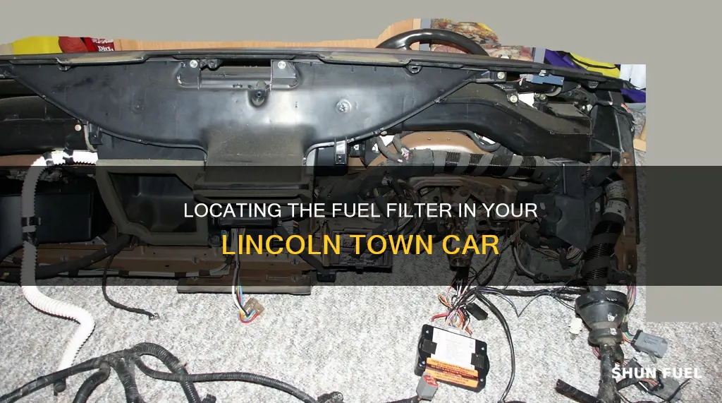 where is the fuel filter on a lincoln town car